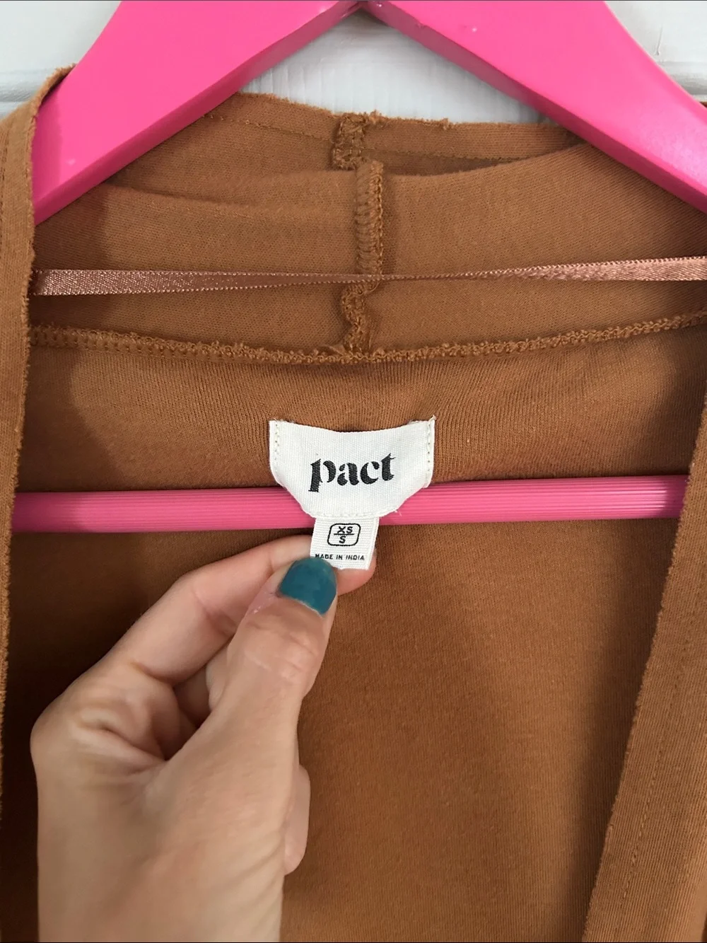 Pact organic airplane style cardigan, chai, XS/S